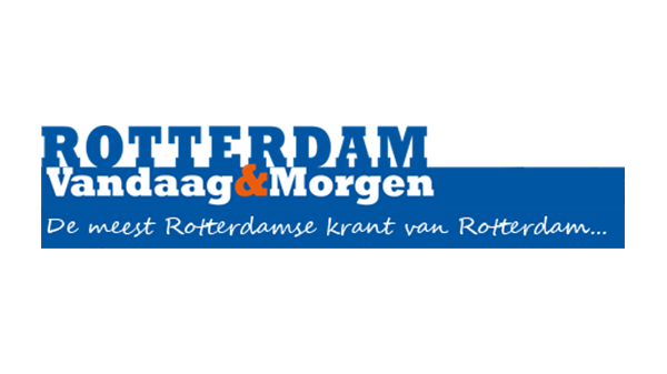 Logo krant Rotterdam - Vandaag en Morgen op een transparante achtergrond - 600 * 337 pixels 